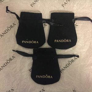 Pandora black pouch bag